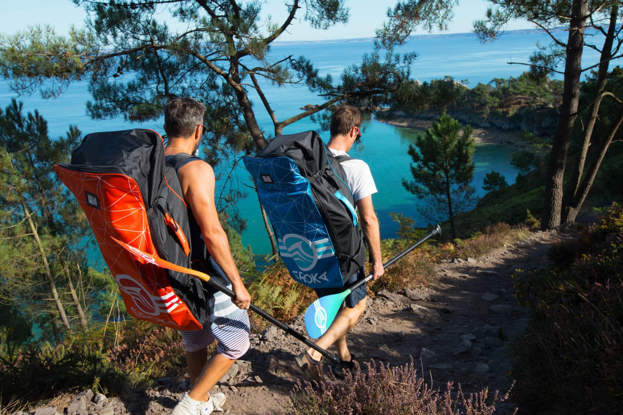 transport sac stand up paddle gonflable SROKA sangles rembourrées randonnée