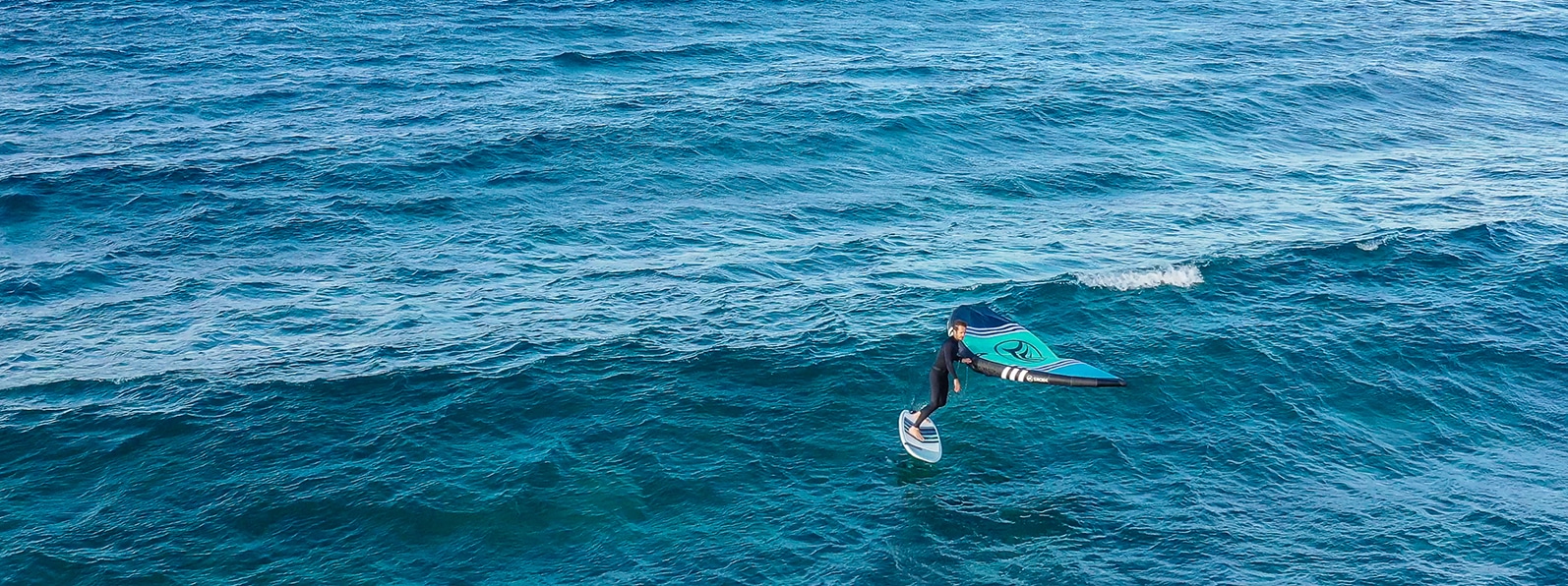 Carving surfing wing foil
