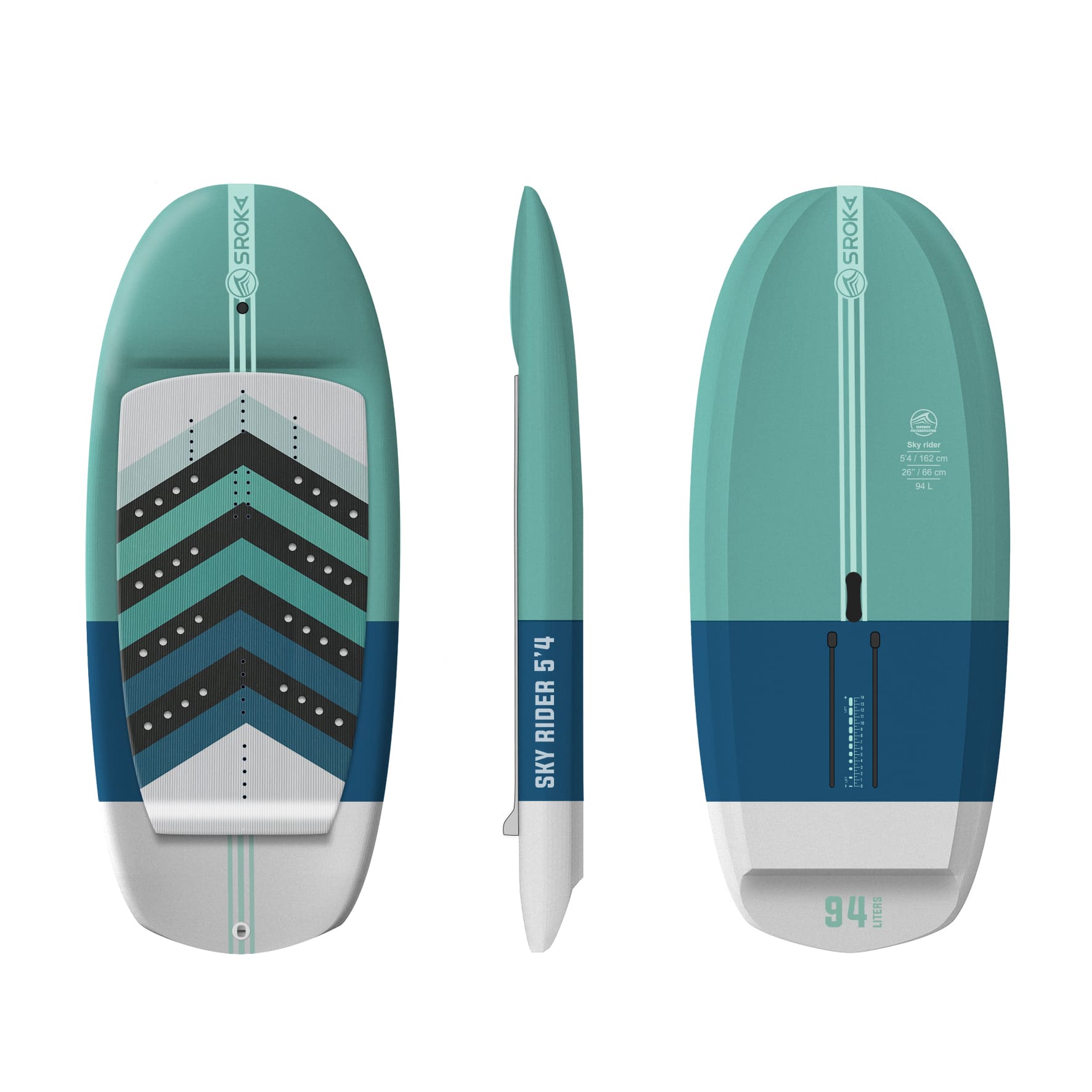 Wing foil board 5'4x 94 L Sky rider