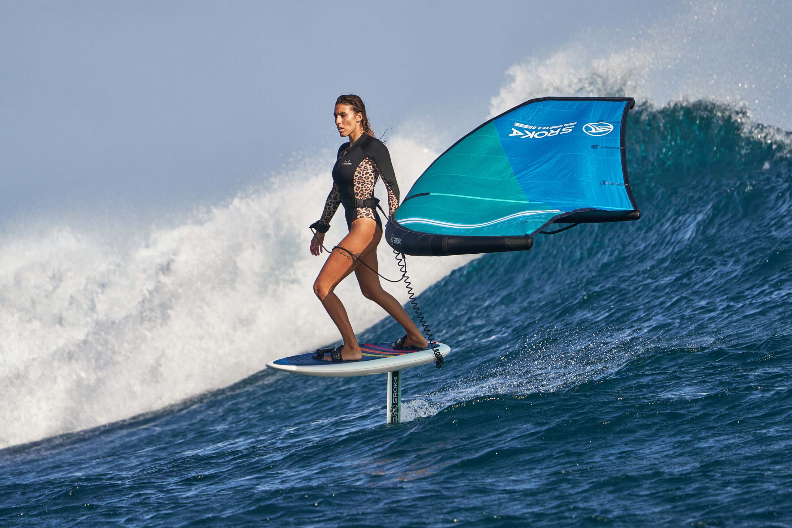 rider wing foil freeride S-Foil Control 1250 SROKA vagues
